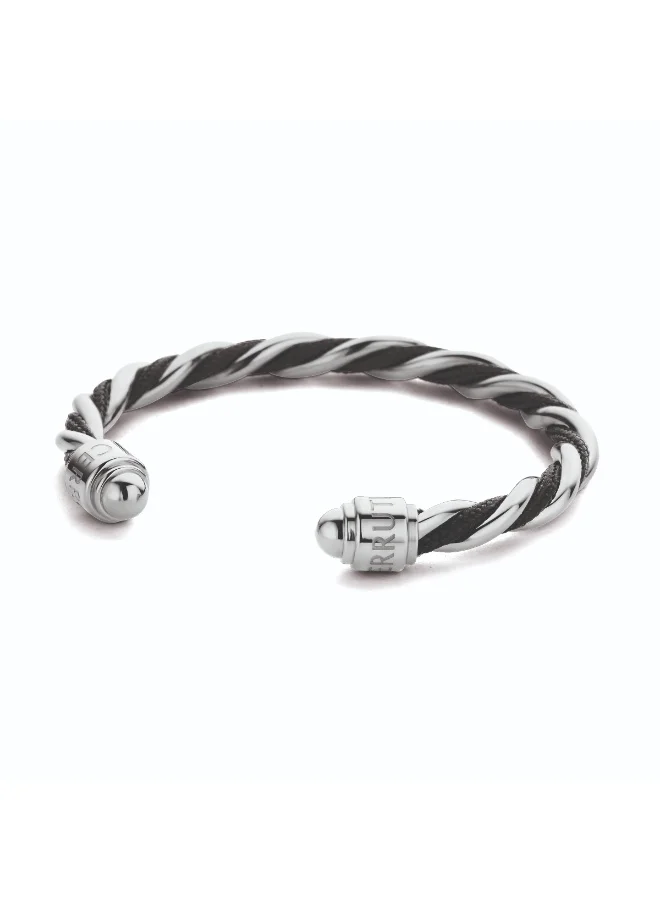 CERRUTI 1881 Giulia Twisted Cable Stainless Steel Bangles Gift Set for Women, Set of 3